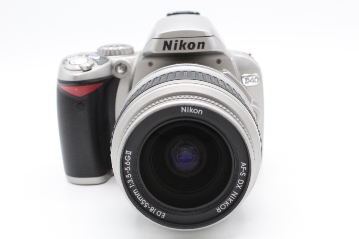 【美品】Nikon ニコン デジタル一眼レフカメラ D40 レンズキット シルバー D40SLK#LE2025830 - 画像 (2)