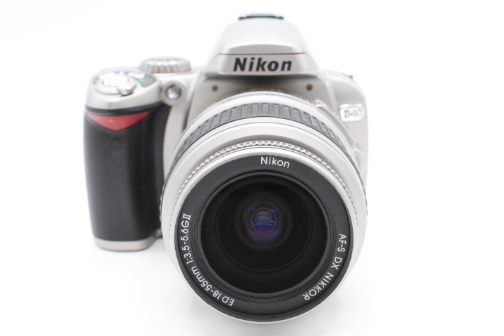 【美品】Nikon ニコン デジタル一眼レフカメラ D40 レンズキット シルバー D40SLK#LE2025830 - 画像 (3)