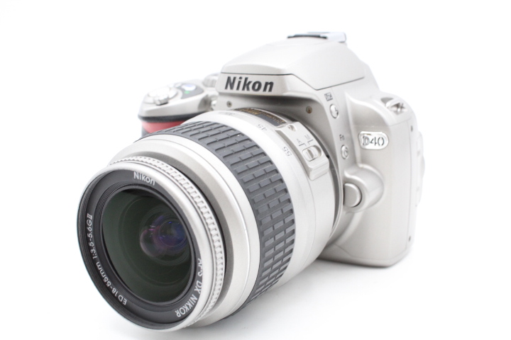 【美品】Nikon ニコン デジタル一眼レフカメラ D40 レンズキット シルバー D40SLK#LE2025830 - 画像 (4)
