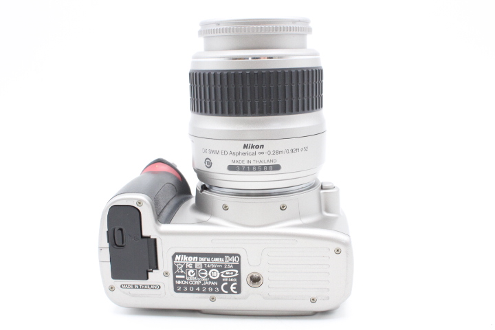 【美品】Nikon ニコン デジタル一眼レフカメラ D40 レンズキット シルバー D40SLK#LE2025830 - 画像 (12)