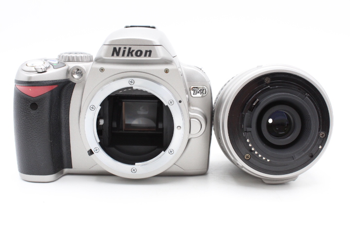 【美品】Nikon ニコン デジタル一眼レフカメラ D40 レンズキット シルバー D40SLK#LE2025830 - 画像 (13)