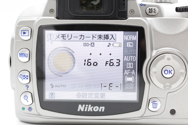 【美品】Nikon ニコン デジタル一眼レフカメラ D40 レンズキット シルバー D40SLK#LE2025830 - 画像 (14)
