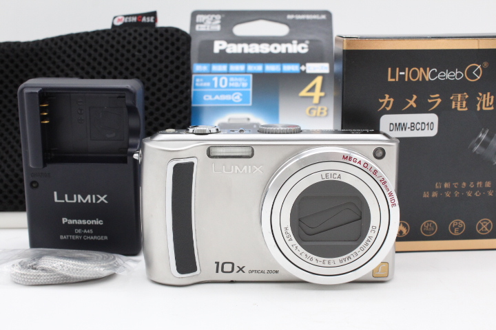 【並品】PANASONIC パナソニック デジタルカメラ LUMIX (ルミックス) シルバー DMC-TZ5-S #LE2025889
