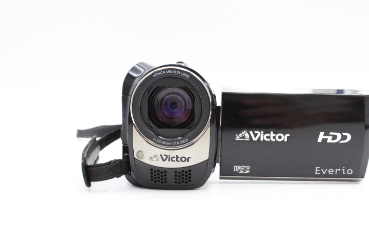 【美品】JVC KENWOOD ケンウッド ビクター 120GBハードディスクムービー クリアブラック GZ-MG880-B #LE2025696 - 画像 (2)