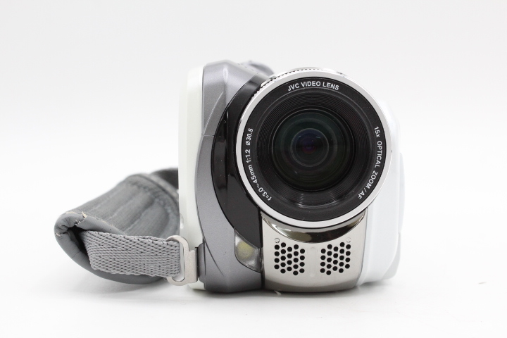 【良品】JVC KENWOOD ケンウッド ビクター Everio HDD20GB シルキーホワイト GZ-MG47-W #LE2025773 - 画像 (2)