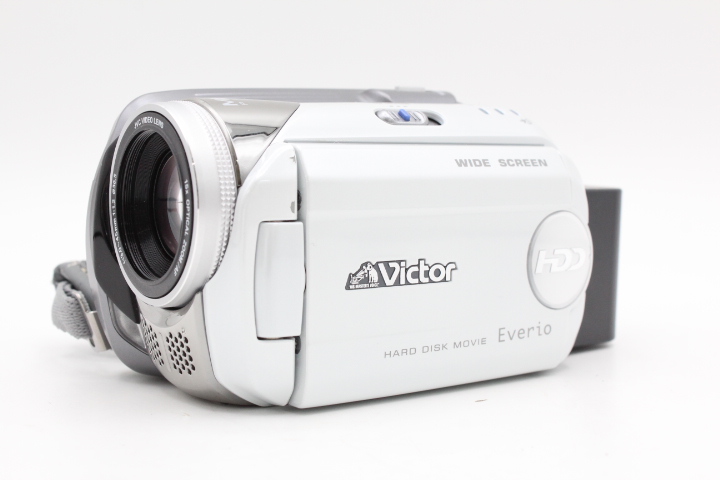 【良品】JVC KENWOOD ケンウッド ビクター Everio HDD20GB シルキーホワイト GZ-MG47-W #LE2025773 - 画像 (3)