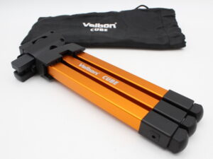 【美品】VELBON ベルボン 小型トラベル三脚 キューブ ゴールド #LE2025672