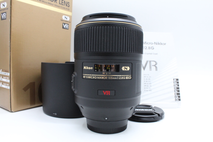 【美品】NIKON ニコン 単焦点マイクロレンズ AF-S VR Micro Nikkor 105mm f/2.8 G IF-ED フルサイズ対応 #LE2025670