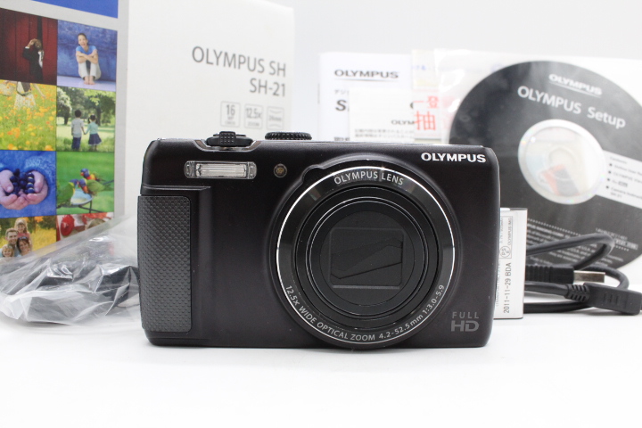 【良品】OLYMPUS オリンパス デジタルカメラ SH-21 ブラック 1600万画素 #LE2026038