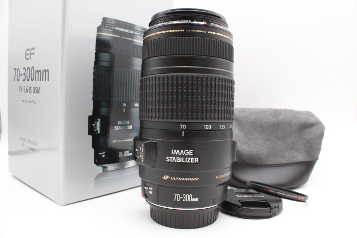 【美品】CANON キヤノン 望遠ズームレンズ EF70-300mm F4-5.6 IS USM #LE2025965