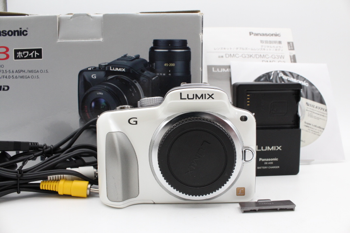 【良品】PANASONIC パナソニック ルミックス ミラーレス一眼カメラ/ボディ シェルホワイト DMC-G3-W #LE2026186