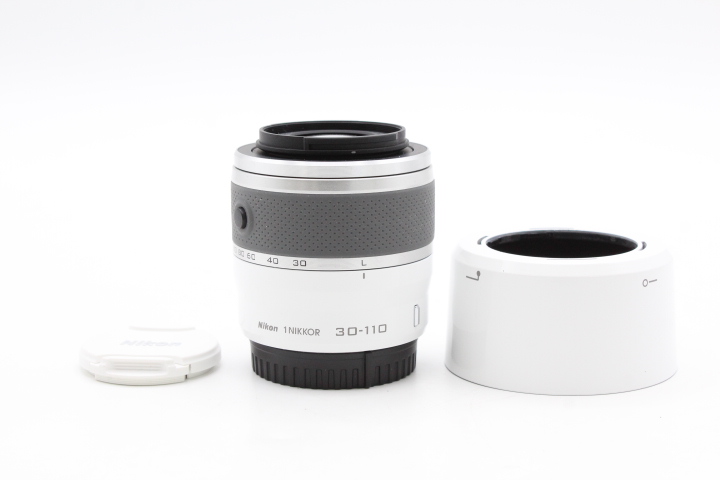 【美品】Nikon ニコン 望遠ズームレンズ 1 NIKKOR VR 30-110mm f/3.8-5.6 ホワイト ニコンCXフォーマット専用#LE20256891