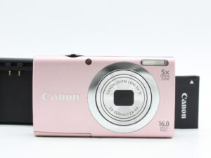 【良品】CANON キヤノン デジタルカメラ PowerShot A2400IS ピンク 1600万画素 光学5倍ズーム #LE2027038