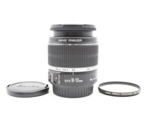 【美品】Canon キヤノン 標準ズームレンズ EF-S18-55mm F3.5-5.6 IS APS-C対応#LE2027070