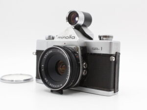 【良品】MINOLTA ミノルタ W.Rokkor-QH 21mm F4 + 21mmファインダー + MINOLTA SR-1 ボディ #LE2027185