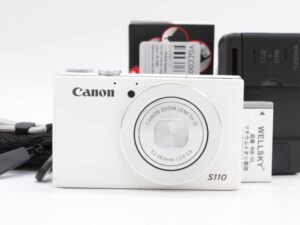 【美品】CANON キヤノン デジタルカメラ PowerShot S110 約1210万画素 F2.0 光学5倍ズーム ホワイト #LE2027623