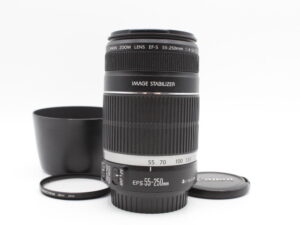 【美品】CANON キヤノン 望遠レンズ EF-S55-250mm F4-5.6 IS APS-C対応 #LE2027679