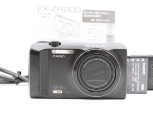 【美品】CASIO カシオ デジタルカメラ EXILIM 1610万画素 光学ズーム12.5倍 EX-ZR200BK #LE2027226