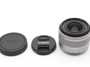 【良品】Canon キヤノン 標準ズームレンズ EF-M15-45mm F3.5-6.3IS STM(シルバー) #LE2027871