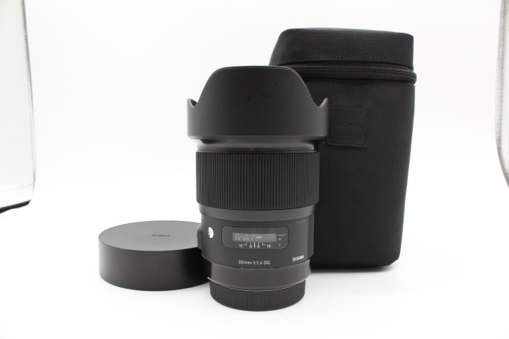 【美品】SIGMA シグマ 単焦点レンズ Art 20mm F1.4 DG HSM キヤノン用 フルサイズ対応 #LE2027947
