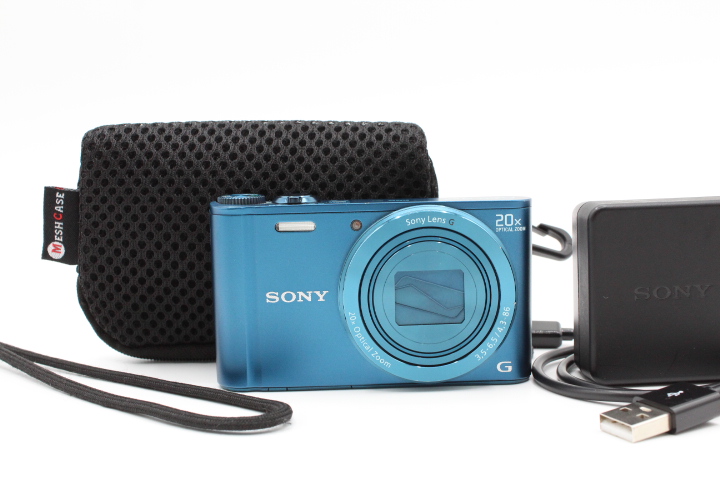 【美品】SONY ソニー サイバーショット DSC-WX300(L) ブルー #LE2028419