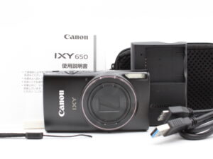 【美品】CANON キヤノン コンパクトデジタルカメラIXY650m ブラック 光学12倍ズーム IXY650mBK #LE2028156