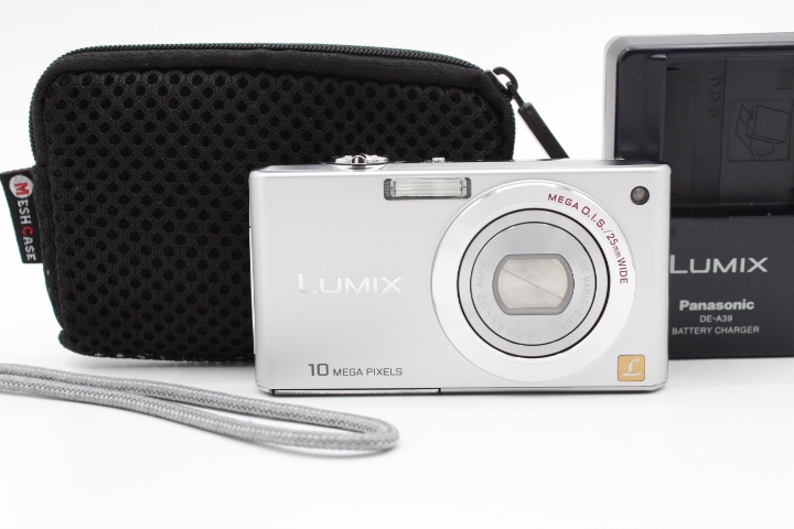 【美品】Panasonic パナソニック デジタルカメラ LUMIX ルミックス FX37 シェルホワイト DMC-FX37-W #LE2028302