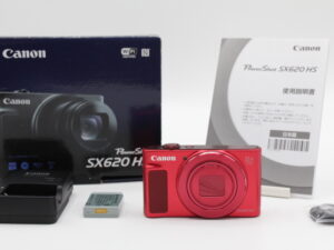 【極美品】CANON キヤノン コンパクトデジタルカメラ PowerShot SX620 HS レッド 光学25倍ズーム/Wi-Fi対応 PSSX620HSRE #LE2028027