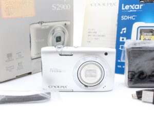 【美品】Nikon ニコン Aデジタルカメラ COOLPIX S2900 5倍ズーム 2005万画素 シルバー S2900SL #LE2028046