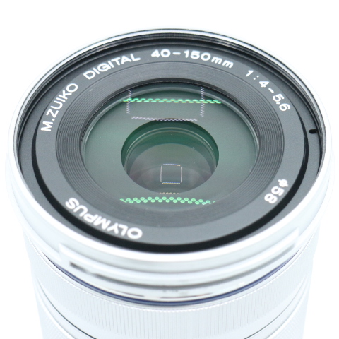 【良品】OLYMPUS オリンパス 望遠ズームレンズ M.ZUIKO DIGITAL 40-150mm F4.0-5.6 R シルバー LE2028780 - 画像 (5)