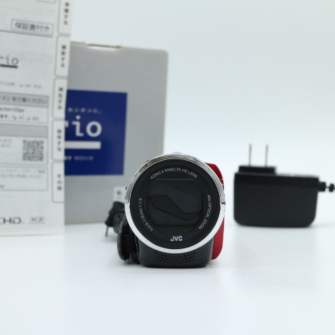 【美品】JVC Everio エブリオ ハイビジョンメモリームービー レッド GZ-HM155-R #LE2028803