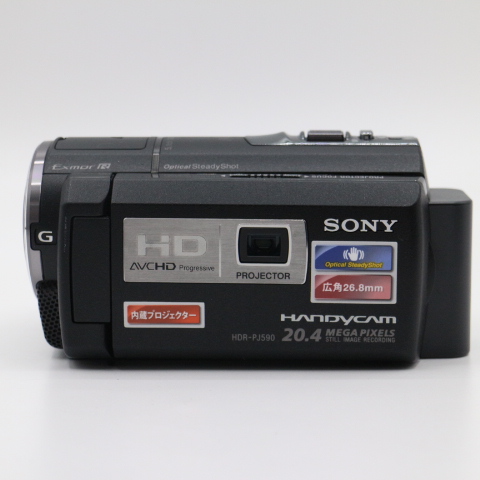 【良品】 Sony ソニー HANDYCAM HDR-PJ590V 12x バッテリー付き デジタルビデオカメラ #LE2028891 - 画像 (4)