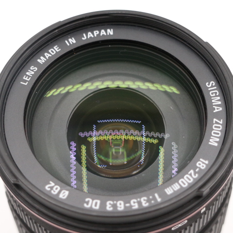 【良品】SIGMA シグマ 18-200mm F3.5-6.3 DC デジタル専用 ペンタックス用 LE2028394 - 画像 (9)