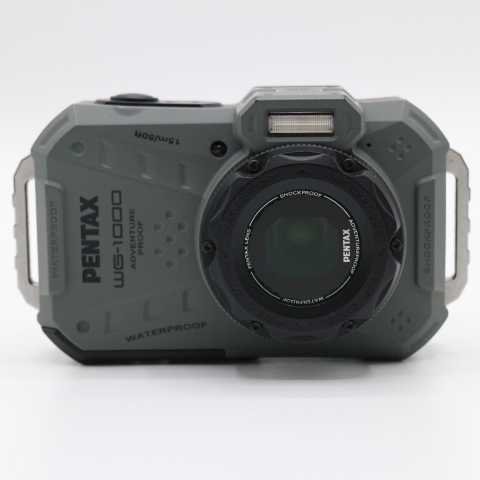 【良品】PENTAX ペンタックス WG-1000 オリーブ 本格防水デジタルカメラ 15m防水 (連続1時間) 2m耐衝撃 防塵仕様 #LE2028025 - 画像 (2)