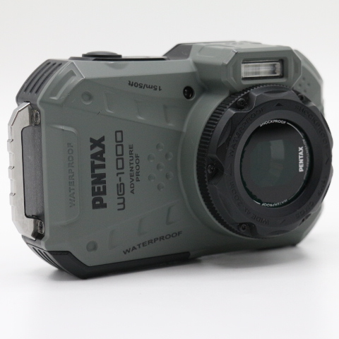 【良品】PENTAX ペンタックス WG-1000 オリーブ 本格防水デジタルカメラ 15m防水 (連続1時間) 2m耐衝撃 防塵仕様 #LE2028025 - 画像 (9)