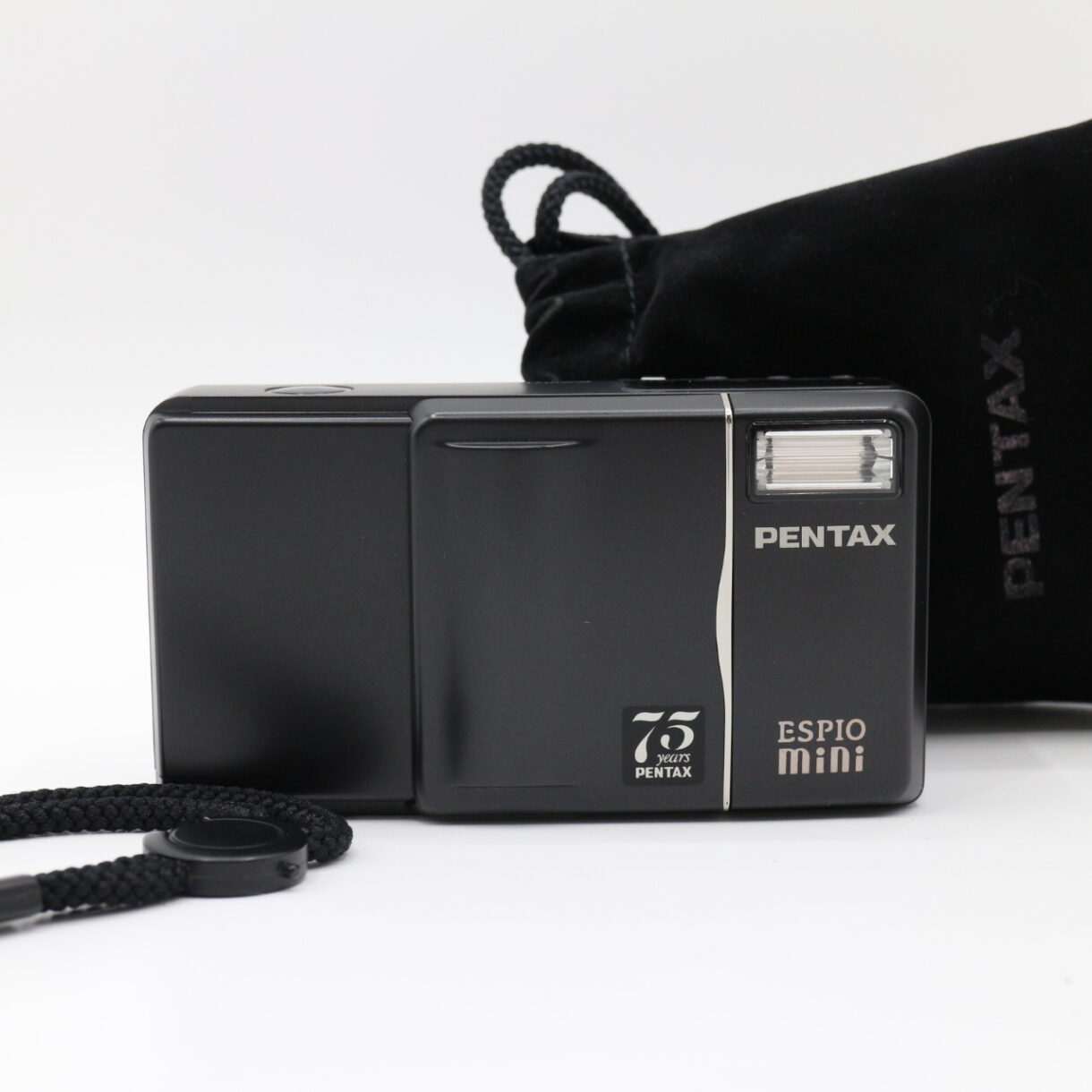 【美品】PENTAX ペンタックス ESPIO mini 75years ブラック エスピオ ミニ #LE2028907