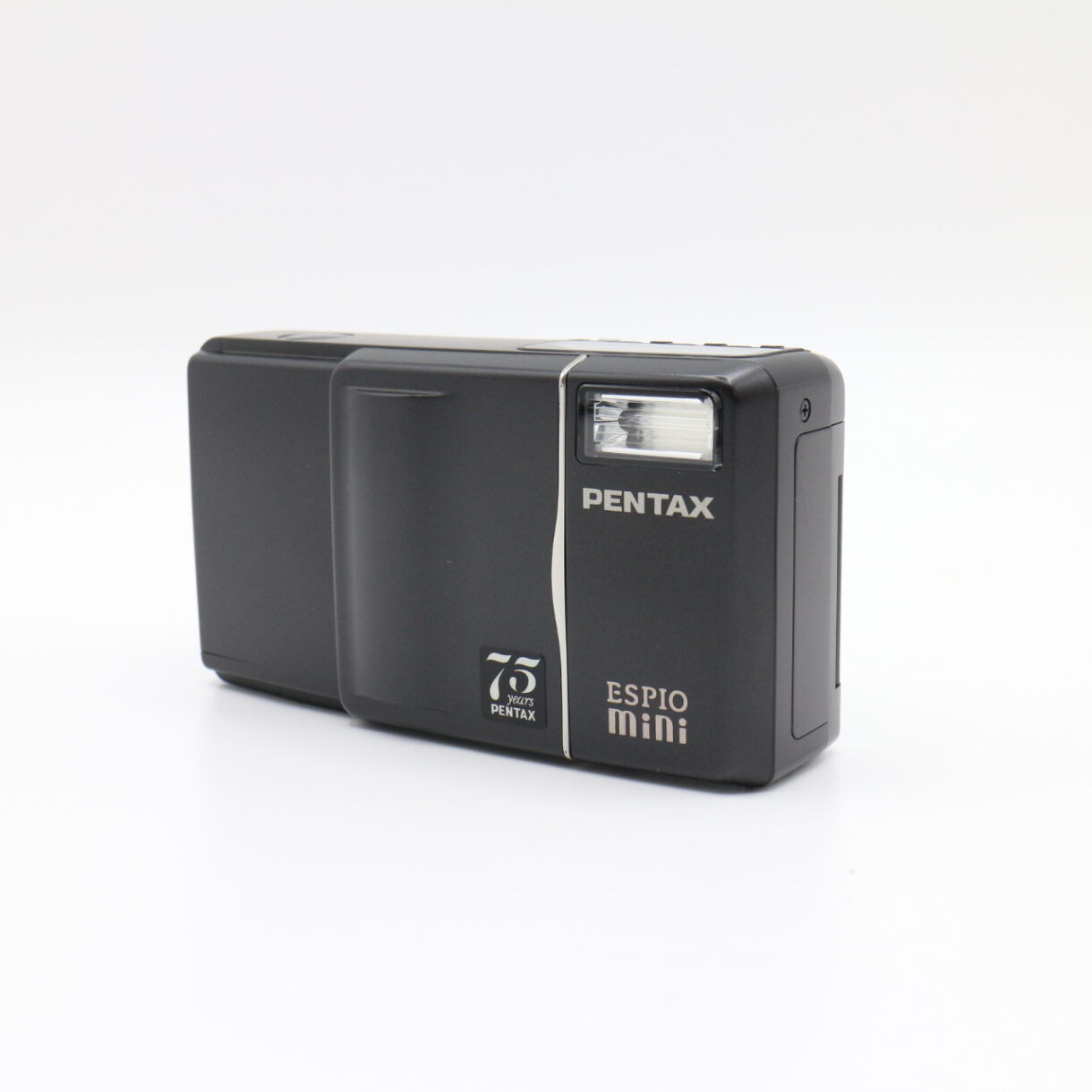【美品】PENTAX ペンタックス ESPIO mini 75years ブラック エスピオ ミニ #LE2028907 - 画像 (2)