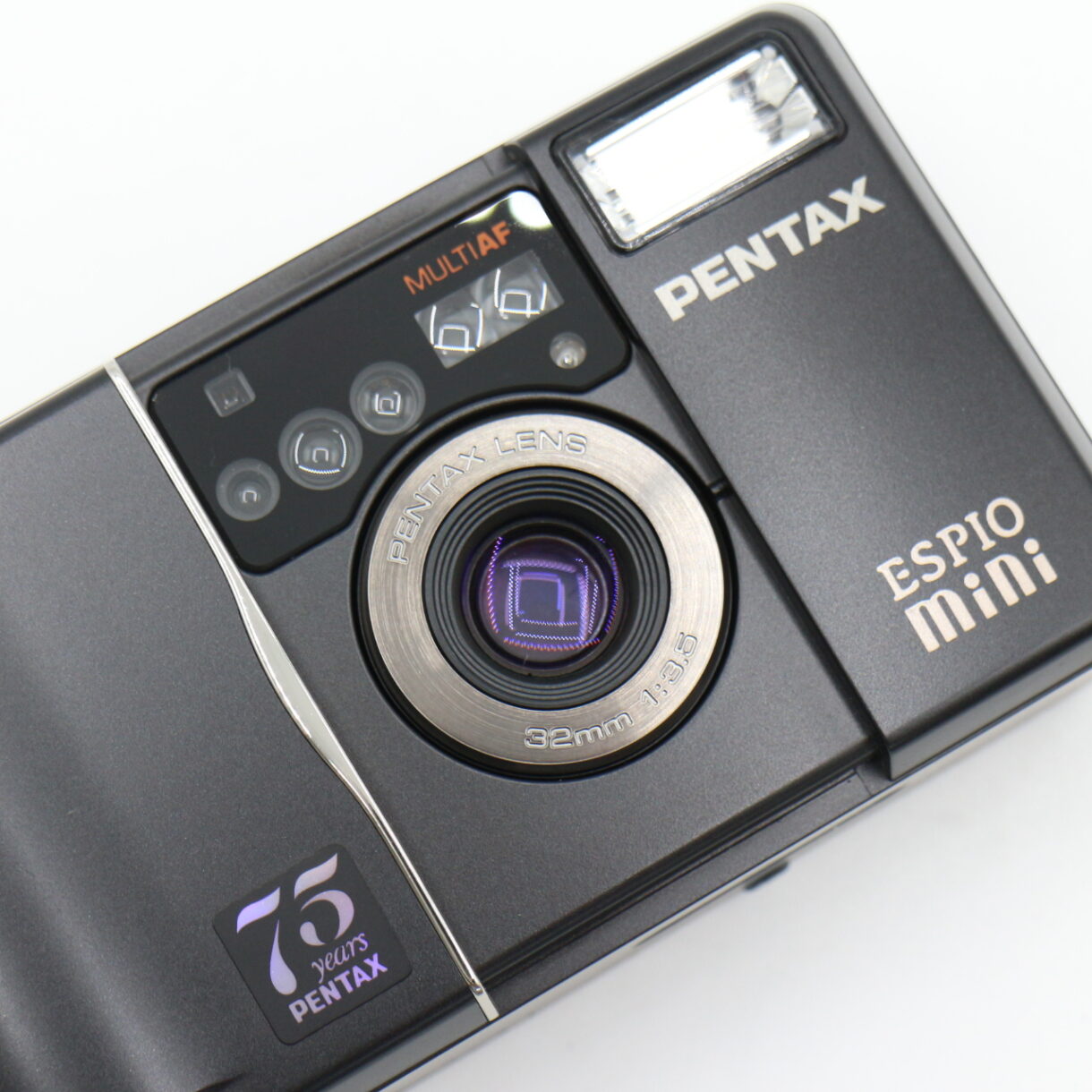 【美品】PENTAX ペンタックス ESPIO mini 75years ブラック エスピオ ミニ #LE2028907 - 画像 (10)