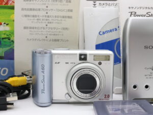 【良品】CANON キヤノン PowerShot パワーショットA60 シルバー系 コンパクトデジカメ #LE2028913