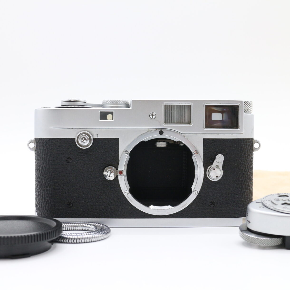 【良品】LEICA M2 ライカ 初期型 内ギザ Rボタン リワインド シルバー #LE2027566