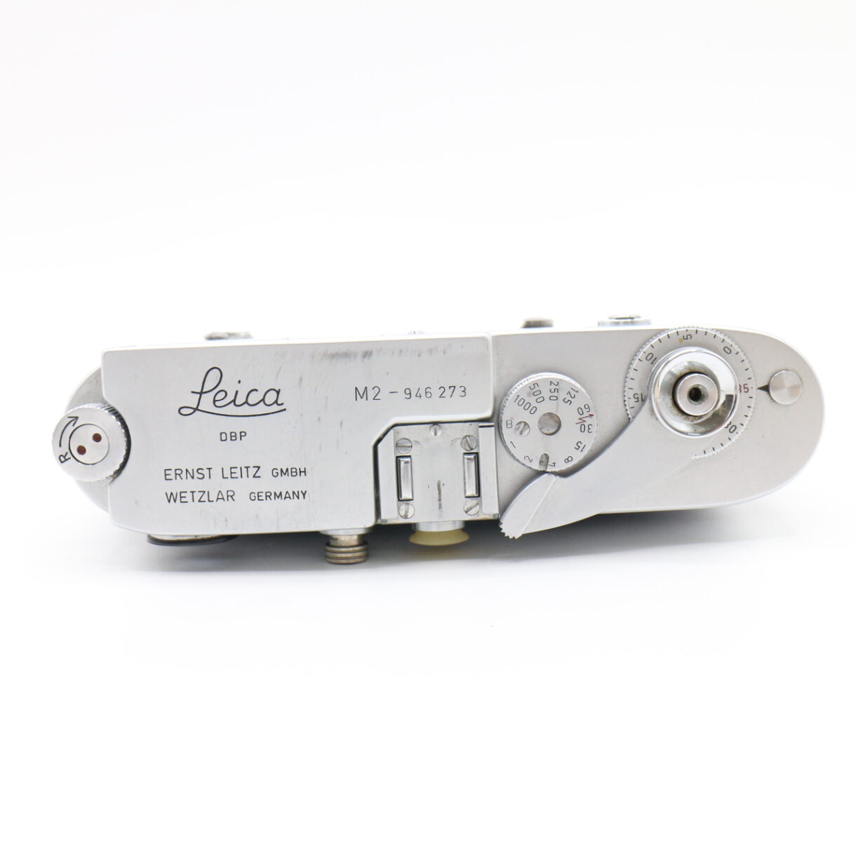 【良品】LEICA M2 ライカ 初期型 内ギザ Rボタン リワインド シルバー #LE2027566 - 画像 (9)
