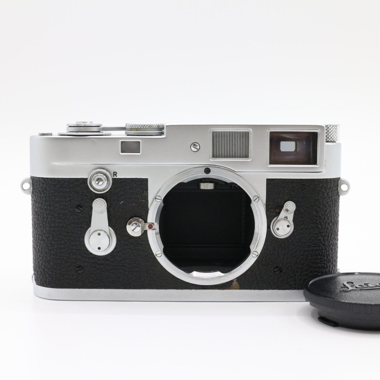 【良品】LEICA M2 ライカ 初期型 内ギザ Rボタン リワインド シルバー #LE2027554