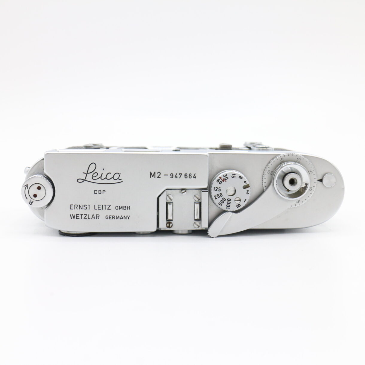 【良品】LEICA M2 ライカ 初期型 内ギザ Rボタン リワインド シルバー #LE2027554 - 画像 (10)