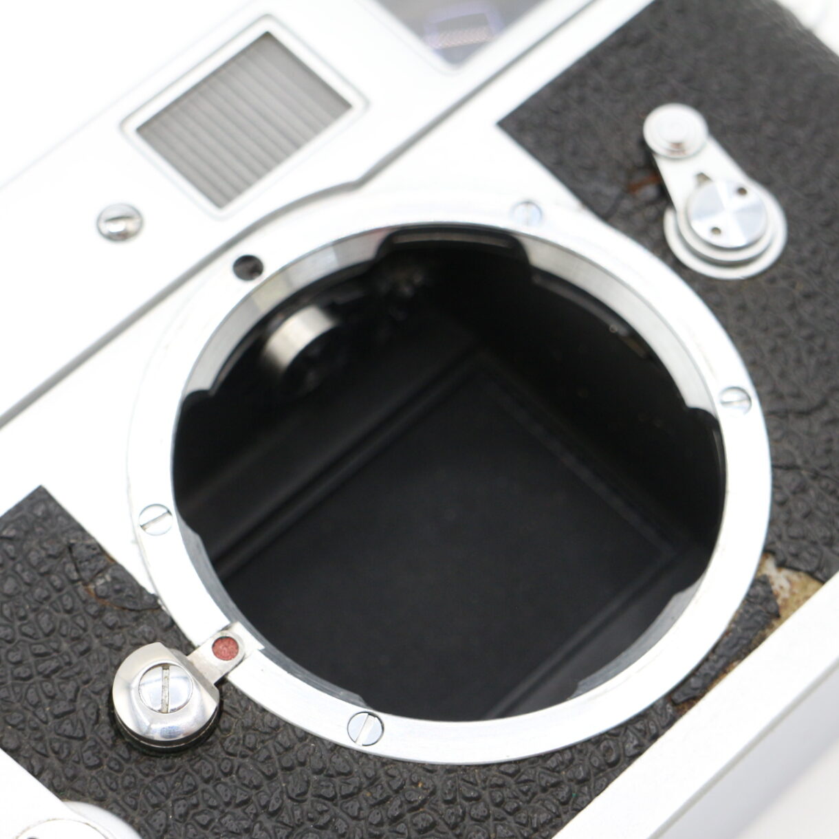 【良品】LEICA M2 ライカ 初期型 内ギザ Rボタン リワインド シルバー #LE2027554 - 画像 (12)
