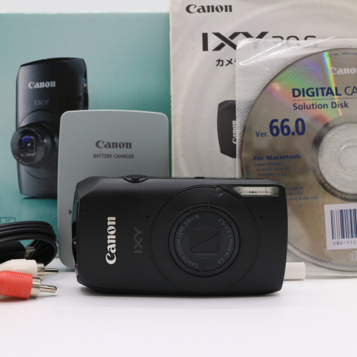 【良品】CANON キヤノン デジタルカメラ IXY30S ブラック IXY30S(BK) #LE2028532