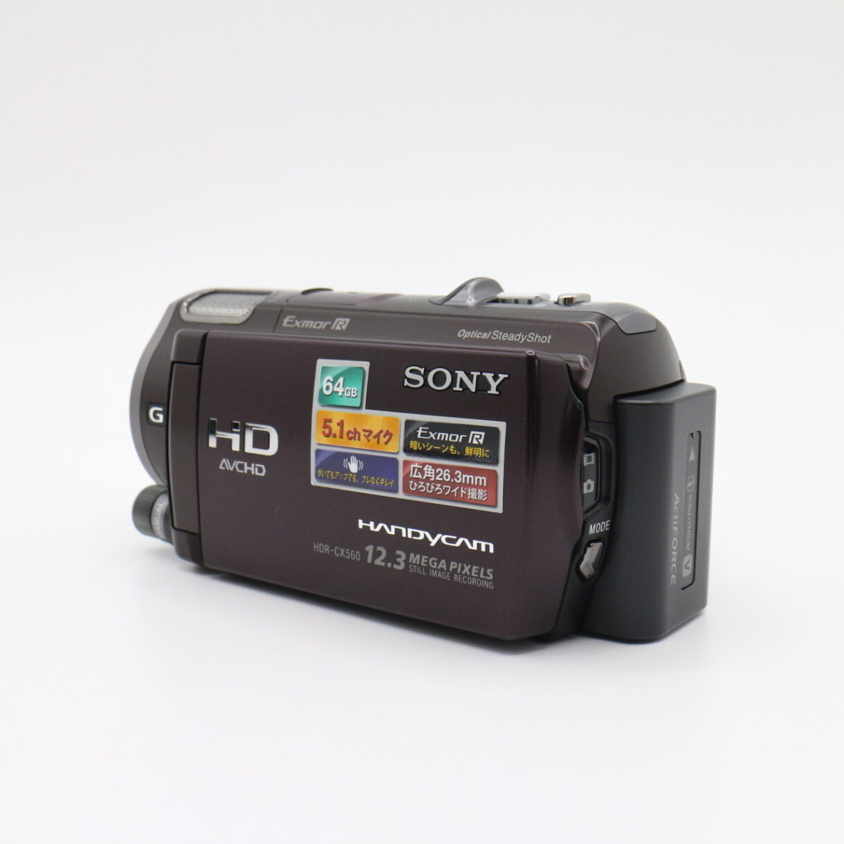 【良品】SONY ソニー CX-560V ボルドーブラウン #LE2029116 - 画像 (4)