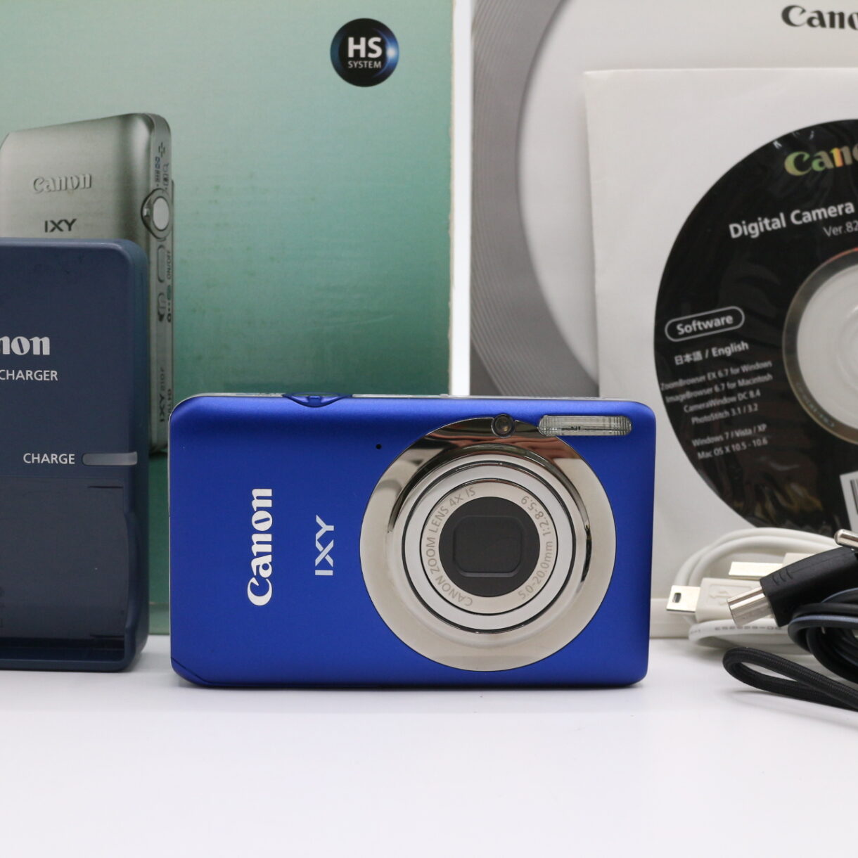 【良品】CANON キヤノン デジタルカメラ IXY 210F ブルー IXY210F(BL) #LE2028530