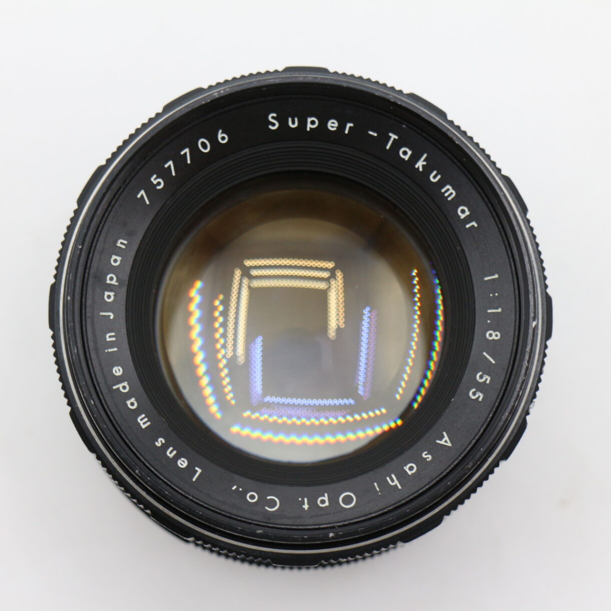 【良品】PENTAX ペンタックス Super-Takumar 55mm F1.8 フード付き #LE2027656 - 画像 (7)