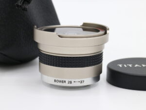 【良品】Bower バウアー Titanium 0.42x スーパーワイドレンズ 28mm 37mm変換リング付 ワイドコンバーター #LE2027343