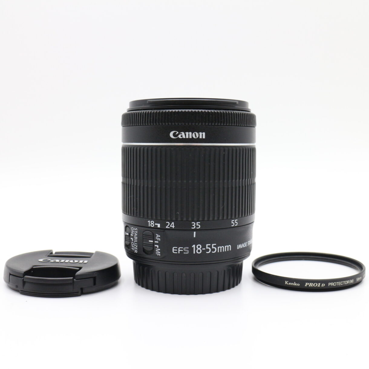 【良品】CANON キヤノン EF-S 18-55mm F3.5-5.6 IS STM ズームレンズ #LE2029111